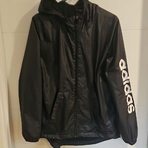 Adidas Black Windbreaker Jacket